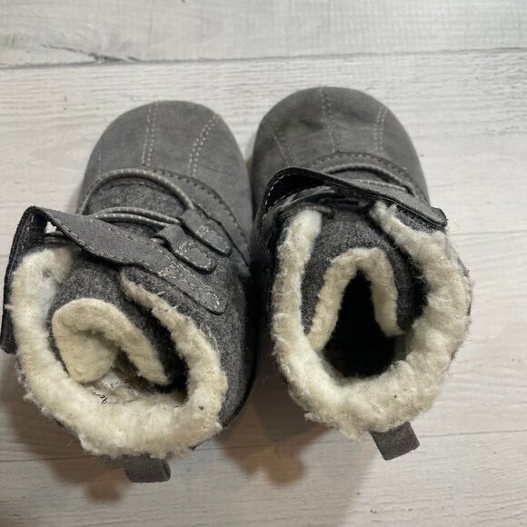 Stride rite infant soft sole grey boots 6-12 months - Picture 2 of 5